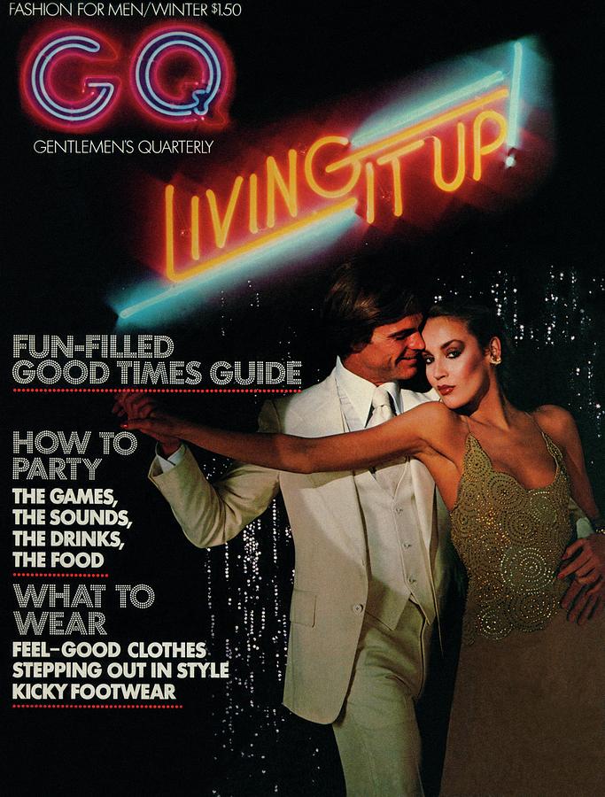 Gq Cover Of A Couple In Disco Setting Photograph by Chris Von Wangenheim