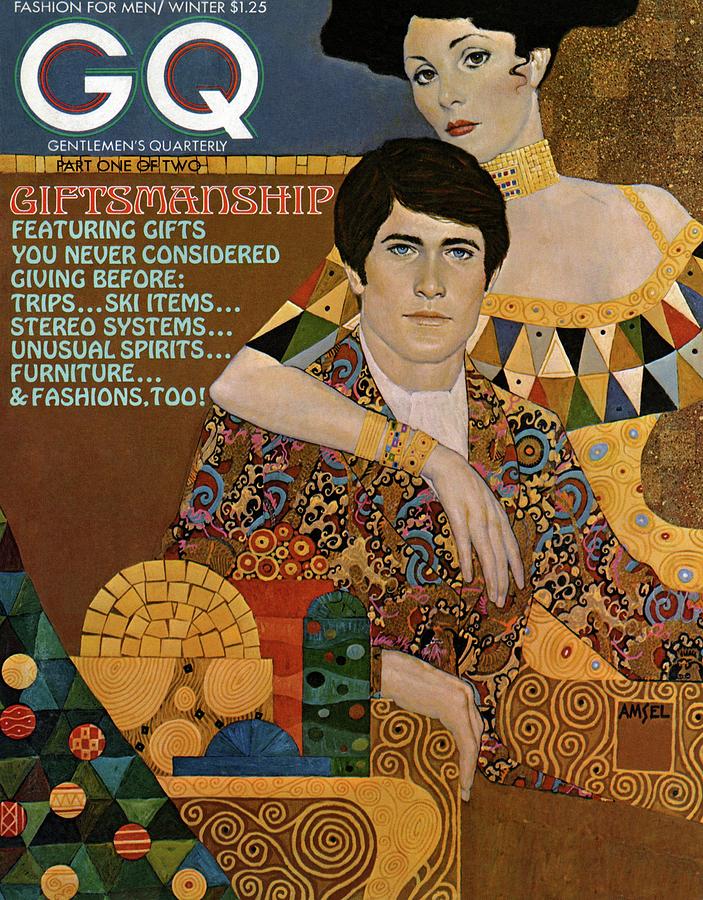 Gq Cover Of An Illustration Of An Couple Photograph by Richard Amsel