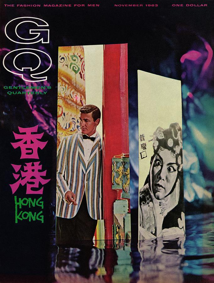 Gq Cover Of Model In Hong Kong Photograph by Richard Ballarian