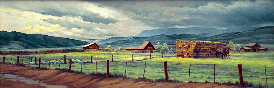 Horse Painting - Granby Ranch by Paul Krapf
