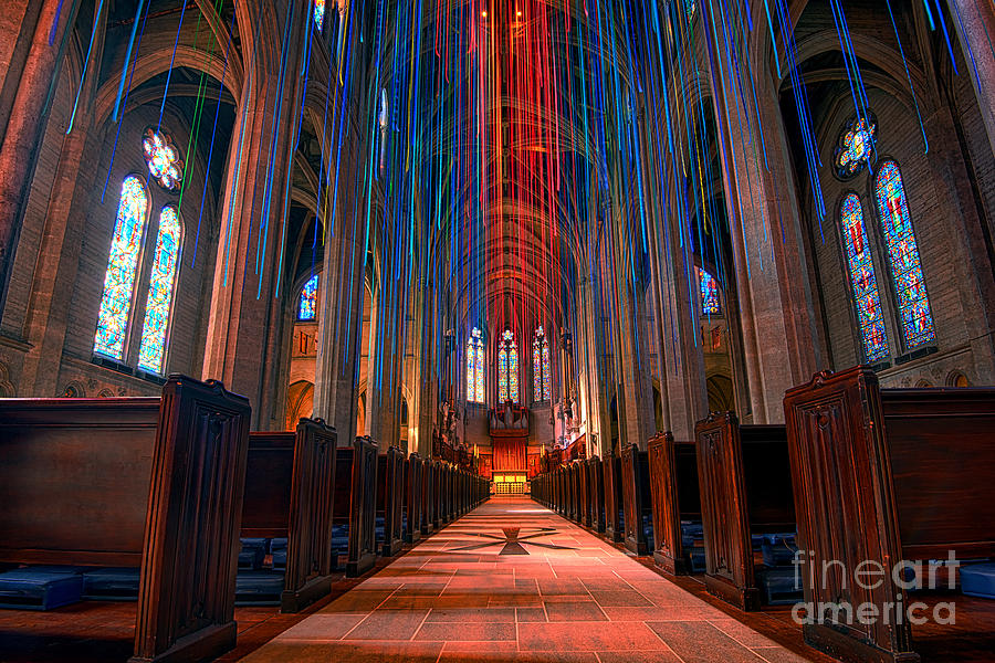 Grace Cathedral San Francisco Photograph by Peter Dang