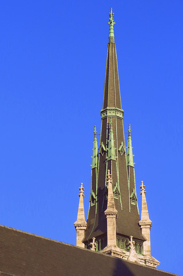 Grace Church Steeple Photograph by Joseph Skompski