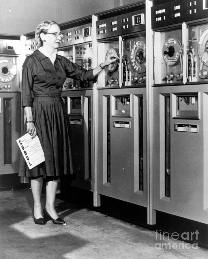 Grace Hopper, American Computer Photograph by Science Source