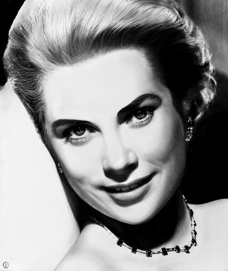 Grace Kelly by DiegoKoi Drawing by DiegoKoi - Fine Art America