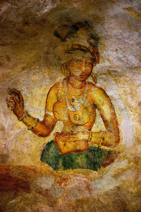 Graceful Absara. Sigiriya Cave Painting Photograph by Jenny Rainbow
