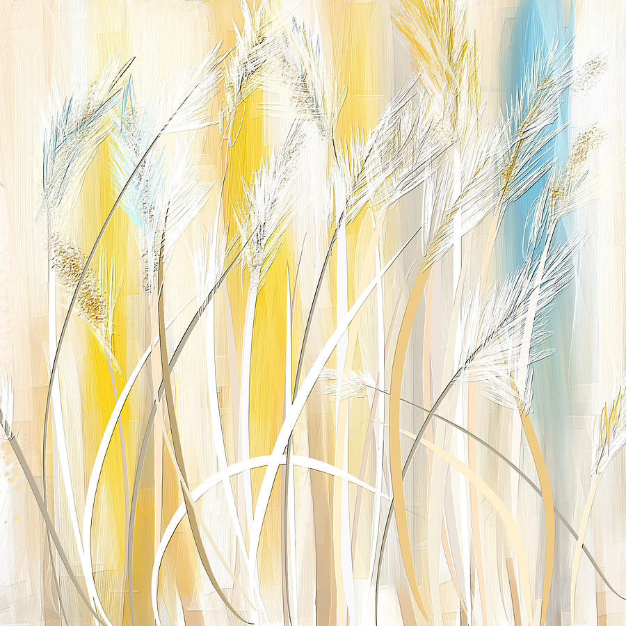 Graceful Grasses Painting by Lourry Legarde