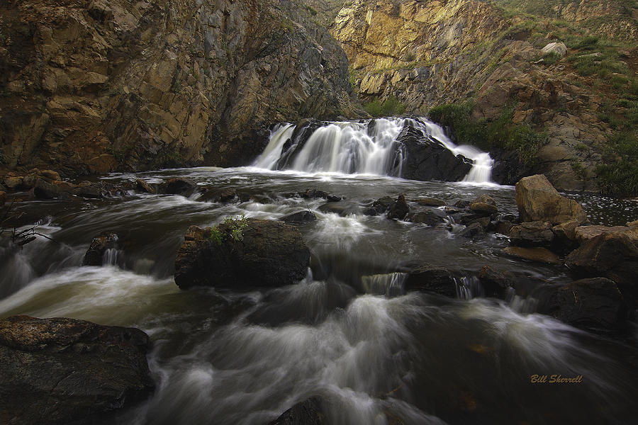 Waterfall Photograph - Graceful Journey by Bill Sherrell