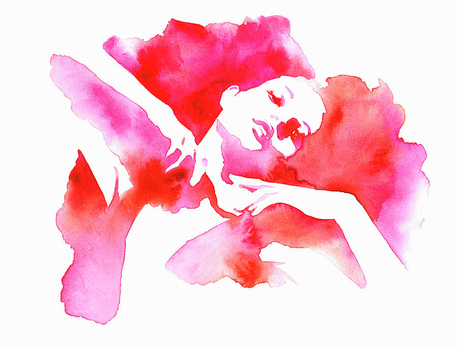 Graceful Woman Stretching Painting by Ikon Ikon Images