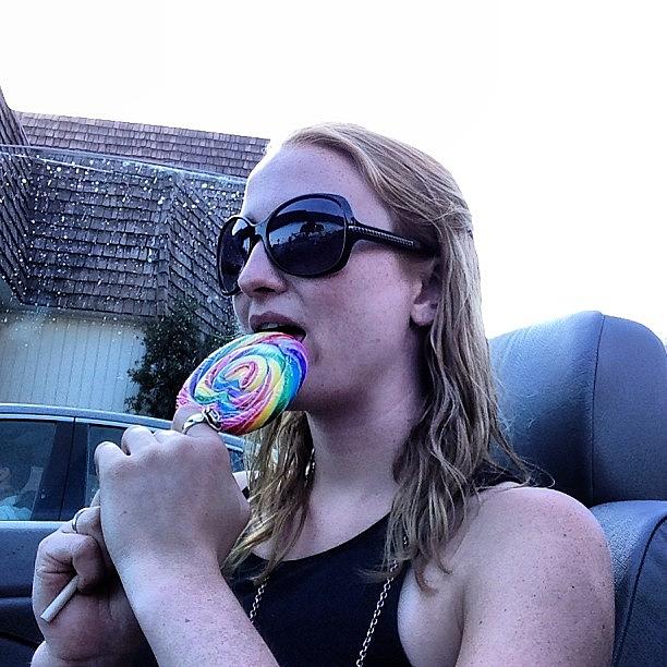 @gracegkay Got Her Lollipop Photograph by Ben Tesler
