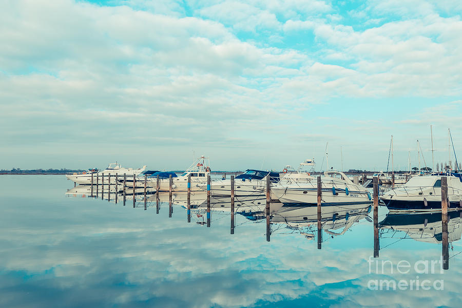 Adria Photograph - Grado - Yacht harbour by Hannes Cmarits