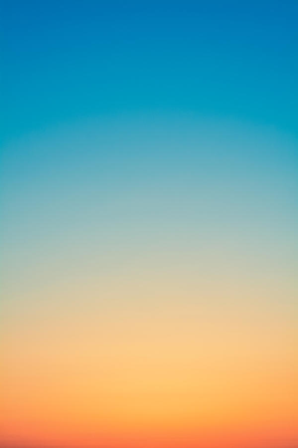 Gradual color of the sky at sunset Photograph by Shunli Zhao