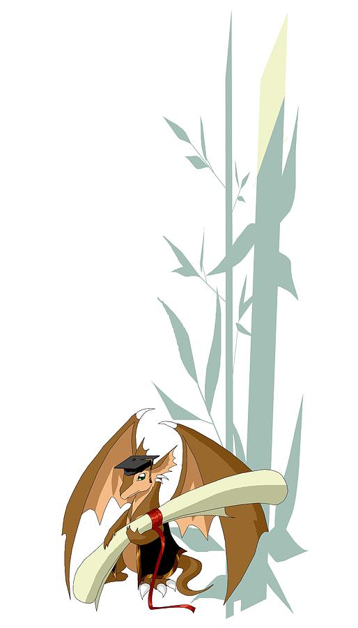 Graduation Dragon with Bamboo Digital Art by Alice Chen Graduation Dragon with Bamboo Digital Art by Alice Chen