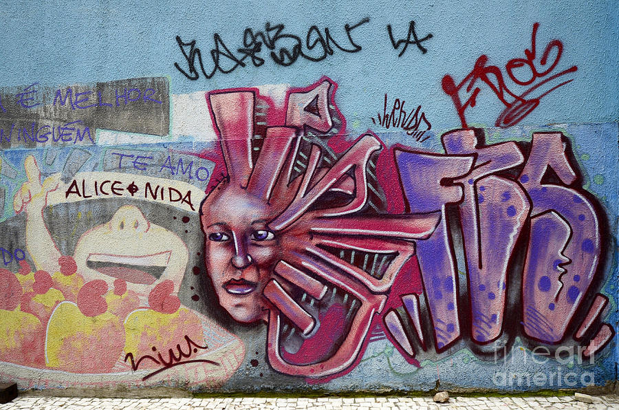 Graffiti Photograph - Grafffiti Recife Brazil 9 by Bob Christopher