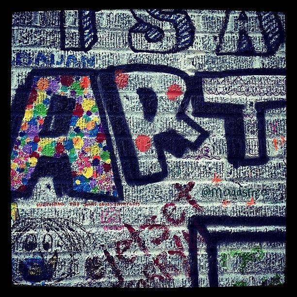 Austin Photograph - #graffiti #art #austin #atx #downtown by Greta Olivas
