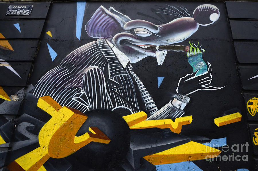 Graffiti Photograph - Graffiti Art Rio De Janeiro 6 by Bob Christopher