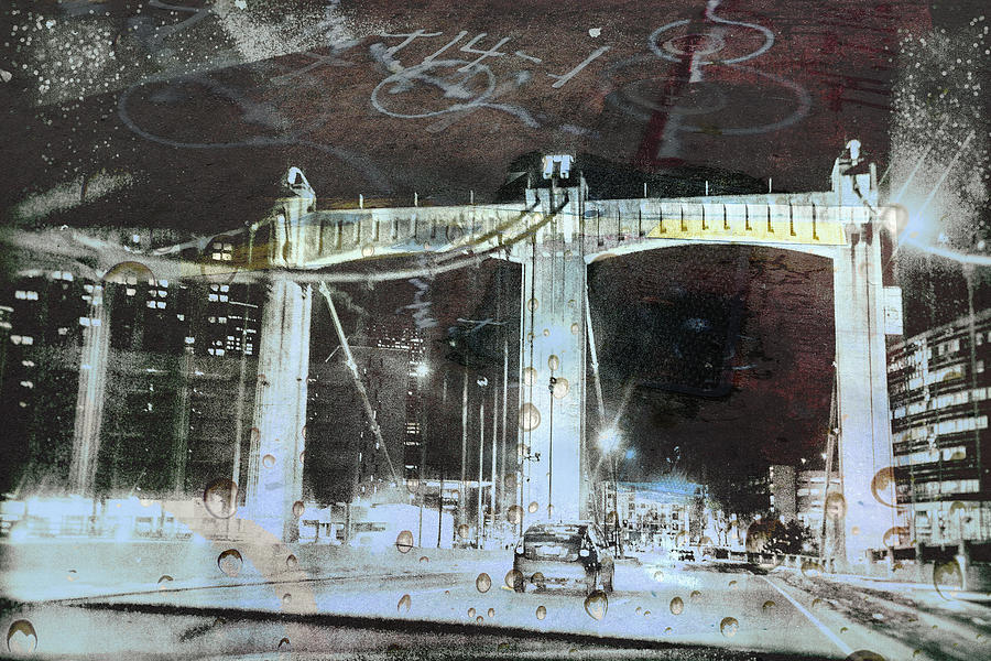 Graffiti Bridge Digital Art by Susan Stone