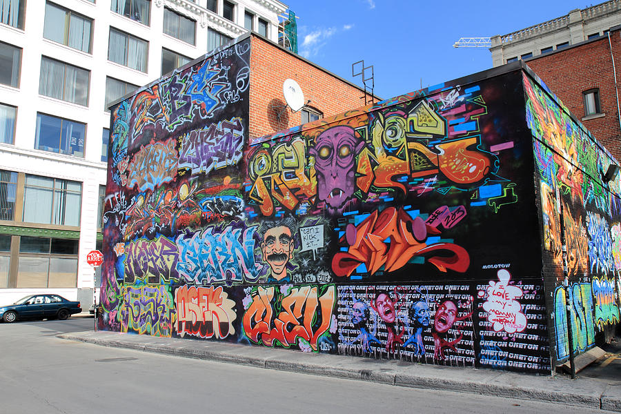 Graffiti Building Montreal Photograph by Pierre Leclerc Photography
