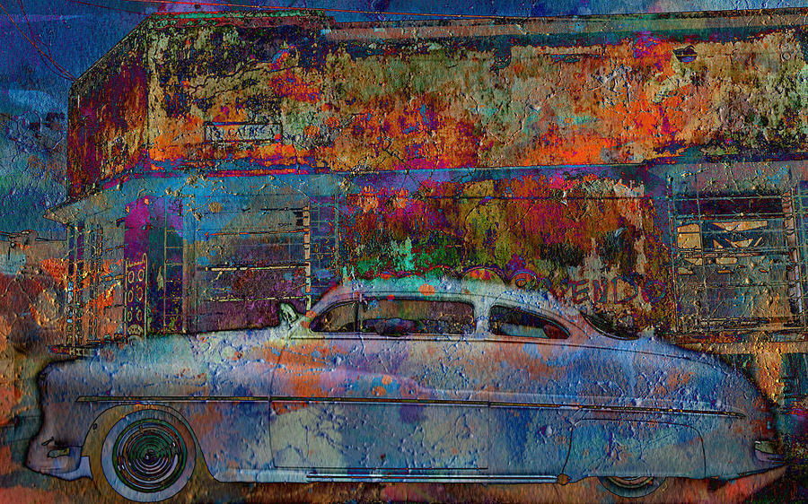 Car Digital Art - Graffiti Car by Greg Sharpe