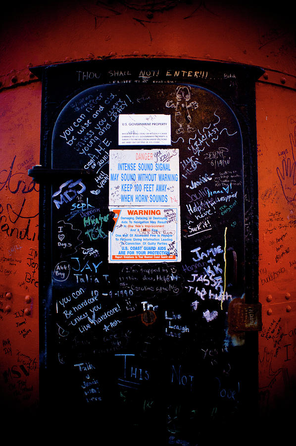 Graffiti Door Photograph by Sebastian Musial