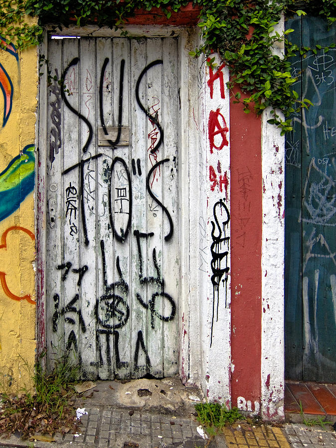 Graffiti Doorway Sao Paulo Photograph by Julie Niemela