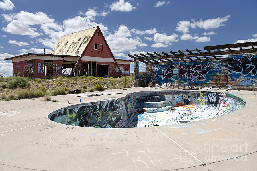 Graffiti Filled Pool and Kampground Photograph by Rick Pisio