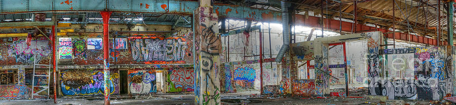 Graffiti Heaven Panorama Photograph by David Birchall