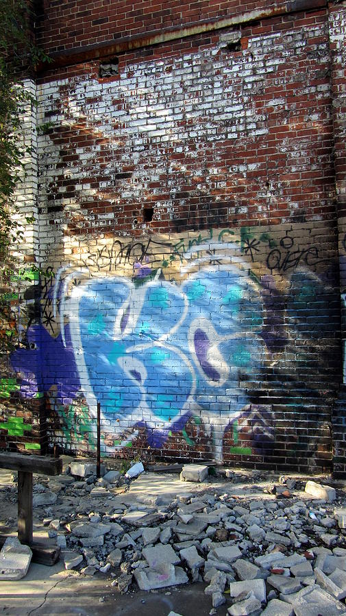 Graffiti KC on Brick Photograph by Anita Burgermeister