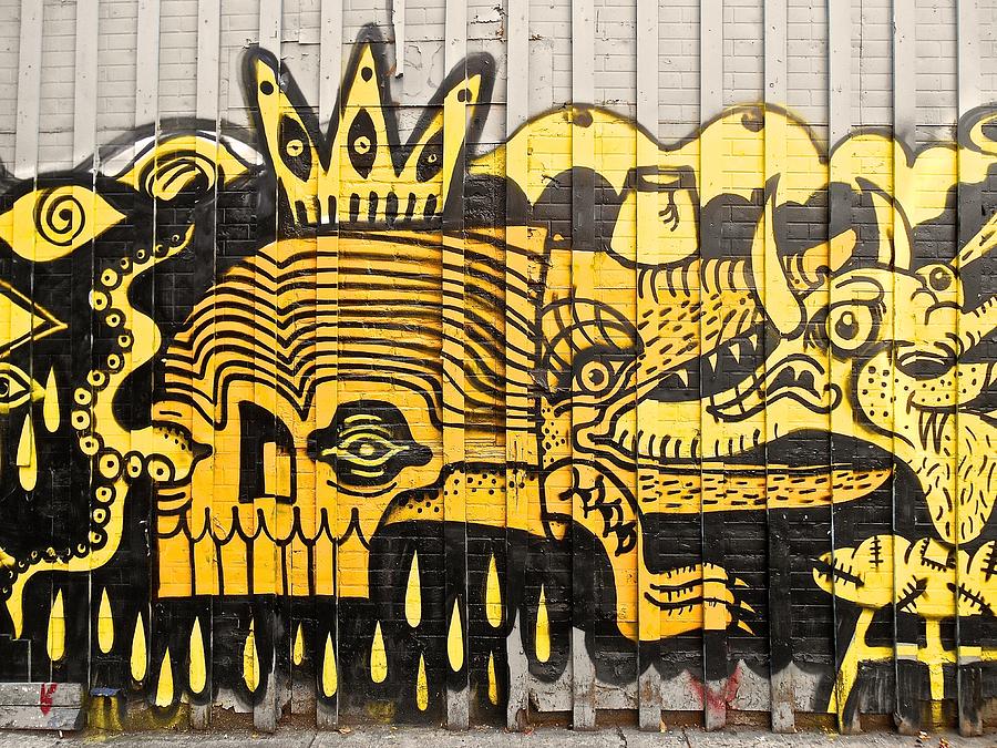 Graffiti on Rivington St.  NYC Photograph by Joan Reese