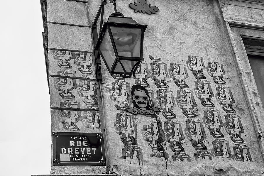 Unique Photograph - Graffiti on Rue Drevet by Georgia Clare