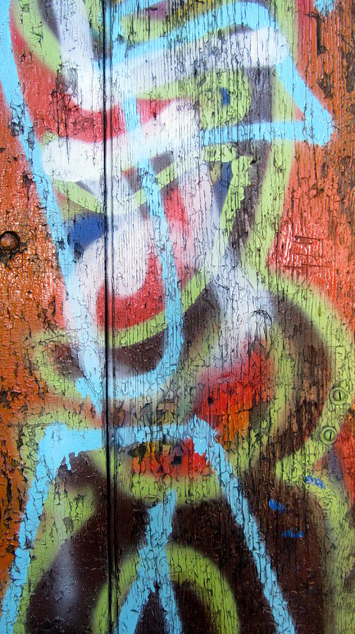Graffiti Orange Close Up Photograph by Anita Burgermeister