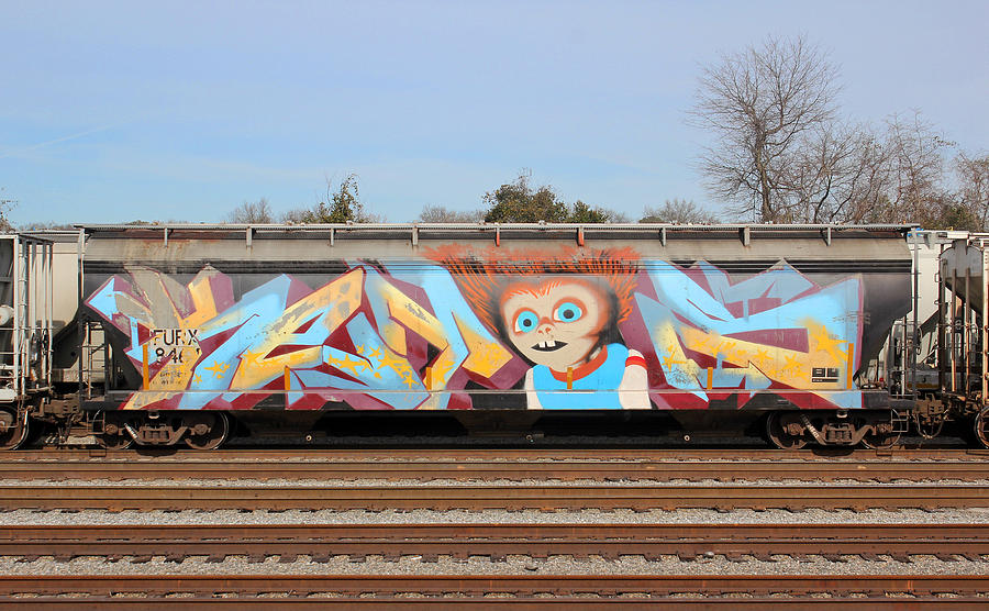Graffiti Rail Car 1 Photograph by Joseph C Hinson