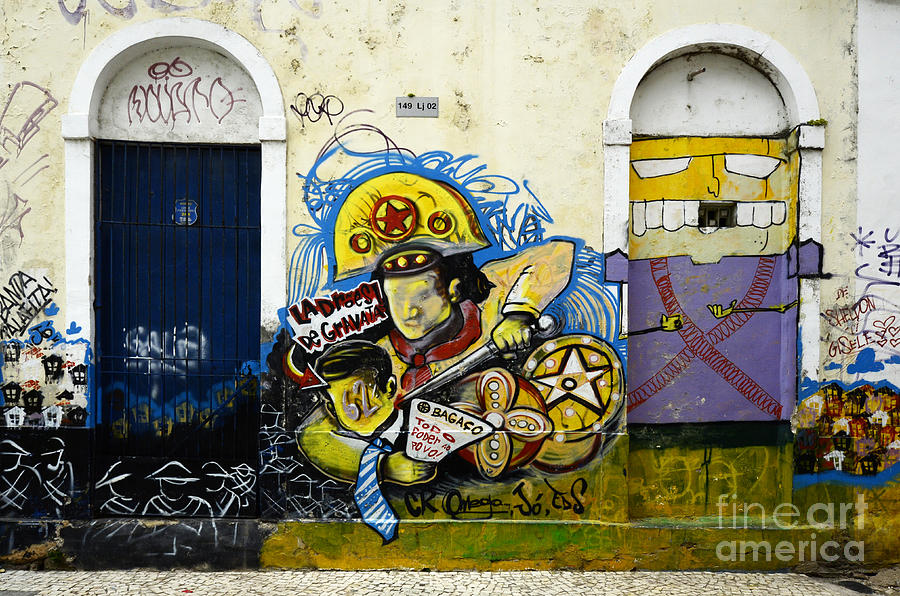 Graffiti Photograph - Graffiti Recife Brazil 5 by Bob Christopher