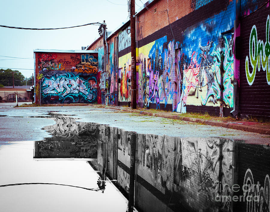 Graffiti Reflection Photograph by Sonja Quintero