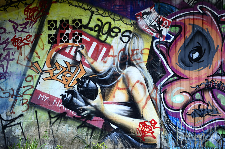 Graffiti Photograph - Grafitti Art Florianopolis Brazil 1 by Bob Christopher