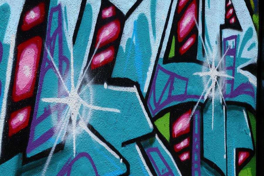 Grafitti Colors Digital Art by Linda Unger