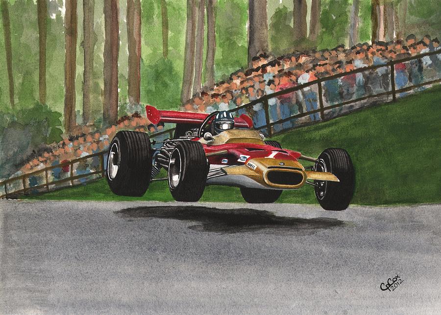 Graham Hill Painting - Graham Hill by Chris Cox