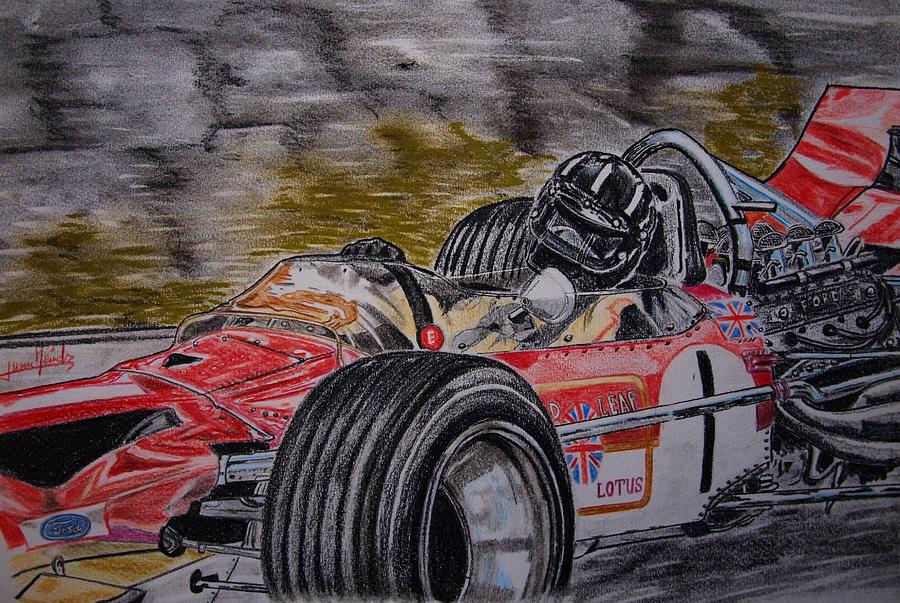 Graham Hill Mr Monaco Painting by Juan Mendez