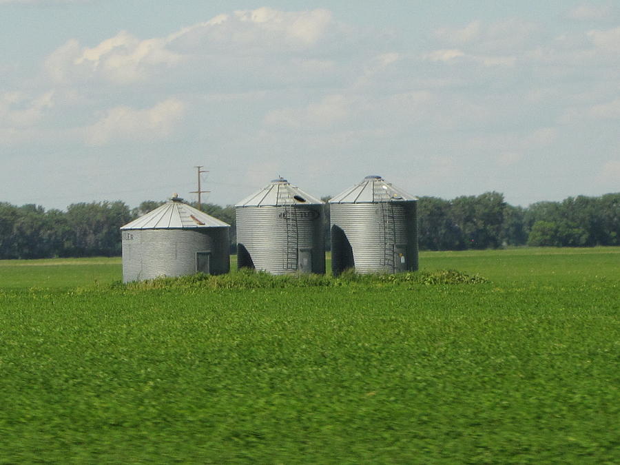 Grain bins Photograph by Kim Garman - Pixels