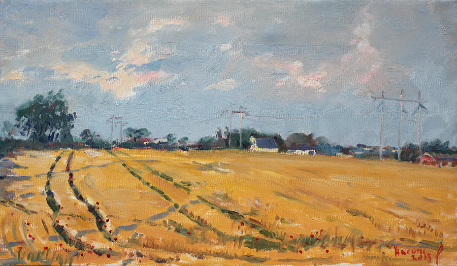 Landscape Painting - Grain Field by Ylli Haruni