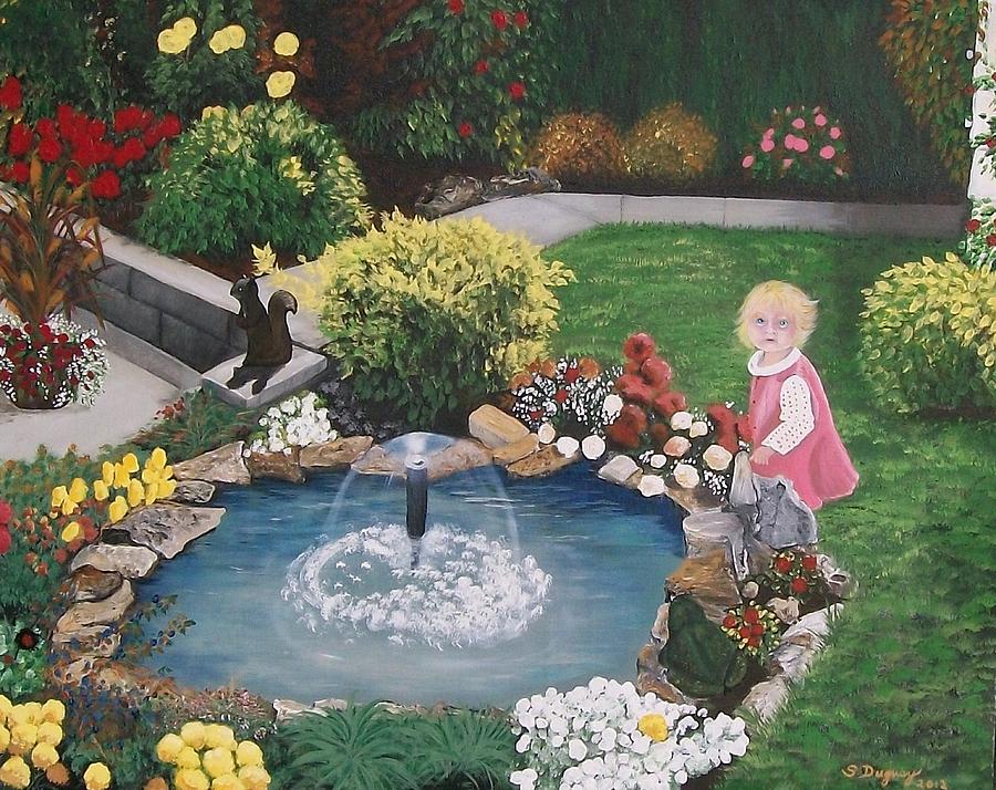 Gramma Nanna s Pond Painting by Sharon Duguay
