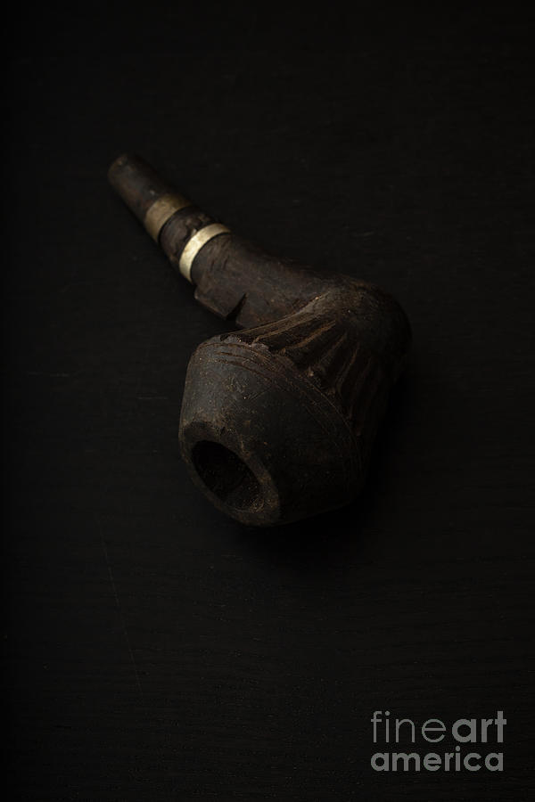 Gramps old wooden pipe Photograph by Edward Fielding
