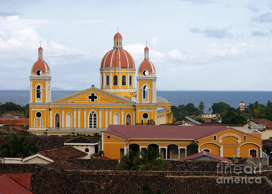 Granada cathedral Nicaragua Photograph by Rudi Prott