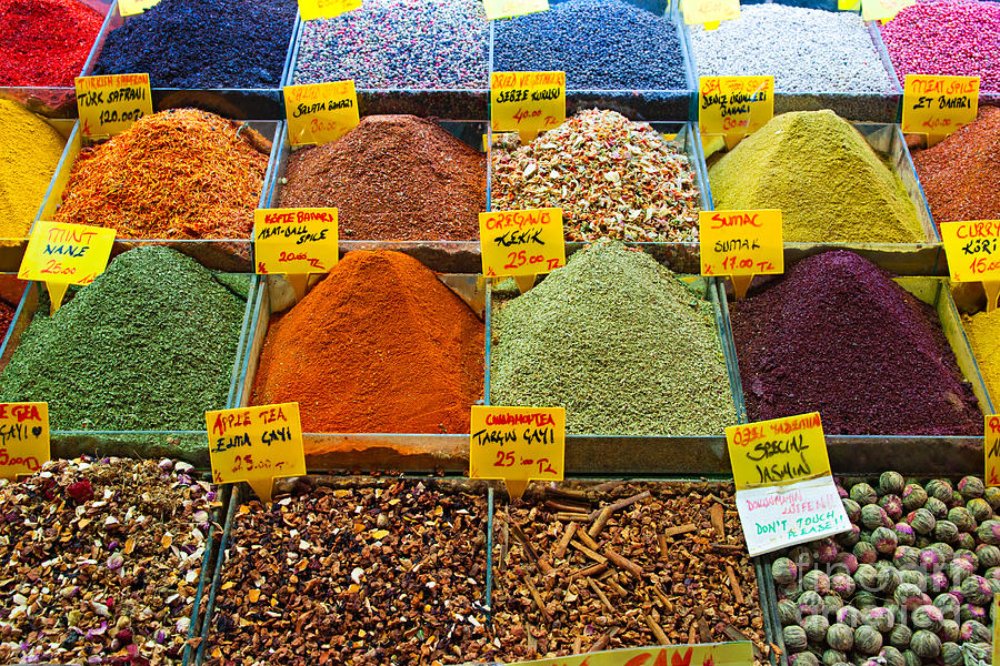 Grand bazaar spices in Istanbul Photograph by Luciano Mortula