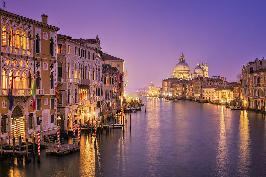 Grand Canal and Santa Maria della Salute in Venice Photograph by Cinoby