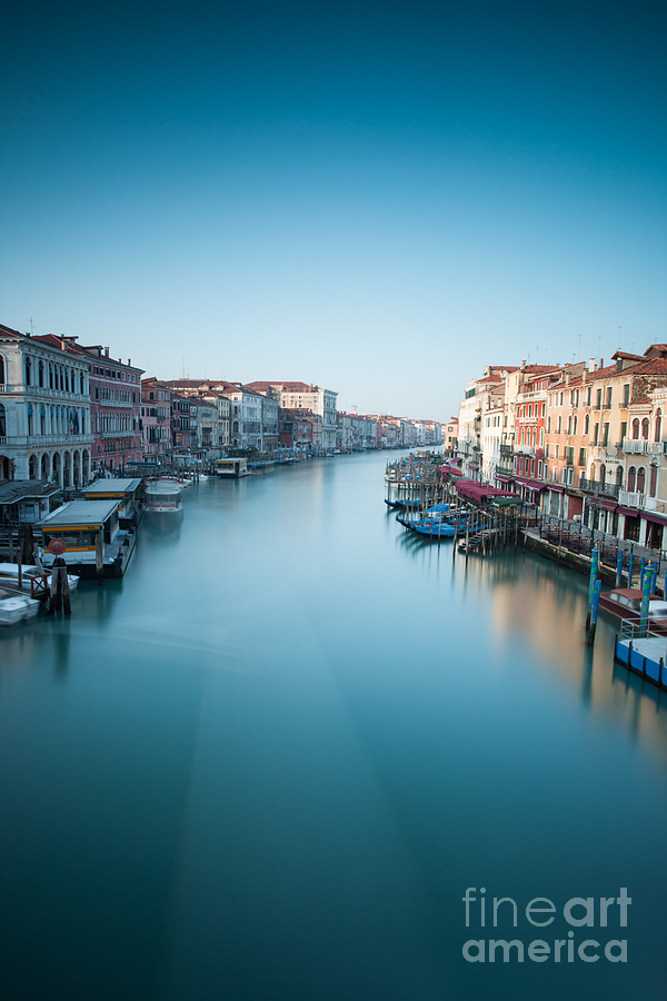 Grand canal in blue Photograph by Matteo Colombo