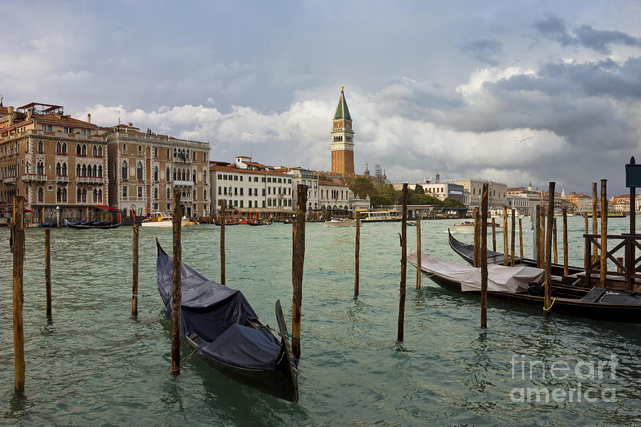 Sunset Photograph - Grand Canal in Venice after storm by Kiril Stanchev