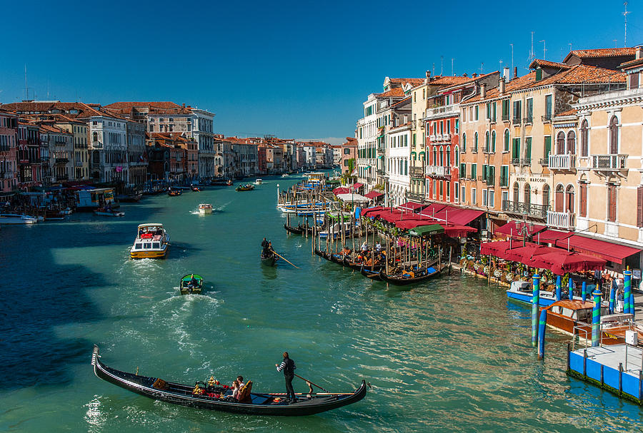 Grand Canal in Venice Photograph by David Unger - Fine Art America