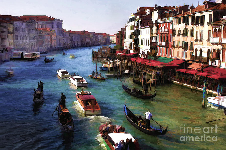 Grand Canal Of Venice Digital Art by Timothy Hacker