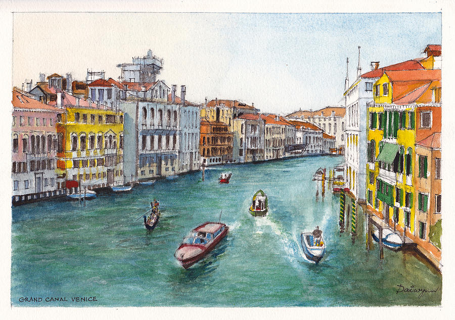 Landscape Painting - Grand Canal Venezia by Dai Wynn