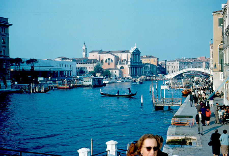 Grand Canal Photograph - Grand Canal Venice 1961 by Cumberland Warden Grand Canal Photograph - Grand Canal Venice 1961 by Cumberland Warden